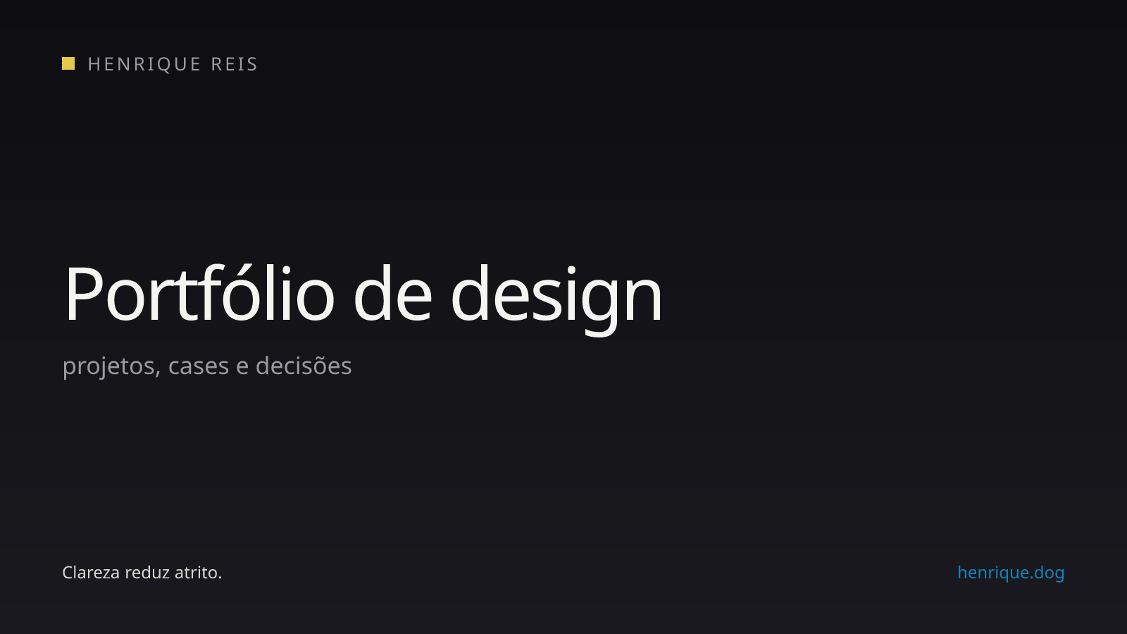 Orientação para organizar projetos e cases em um portfólio de design
