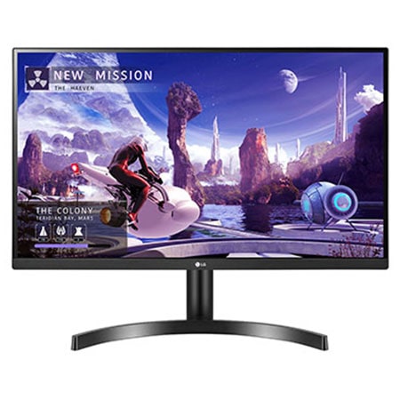 LG 27QN600-B visto em fotografia de catálogo