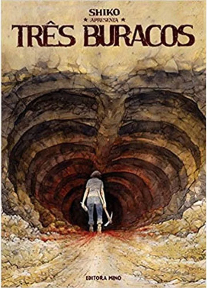 Capa de Três Buracos publicada pela Editora Mino
